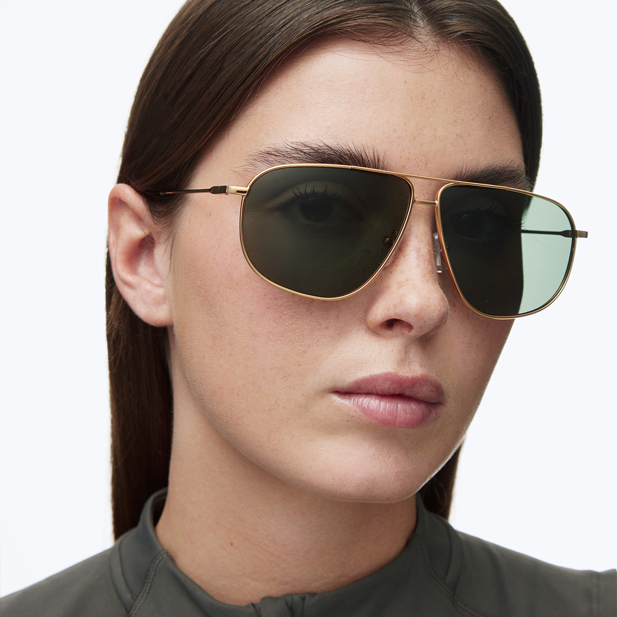 Meller | Dina Gold Olive - Sunglasses