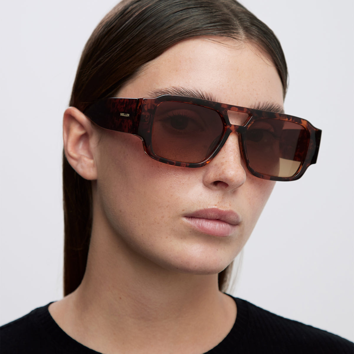 MELLER OVERSIZED AVIATORS. Meller | Jahi Tigris Orange - Sunglasses main image 3