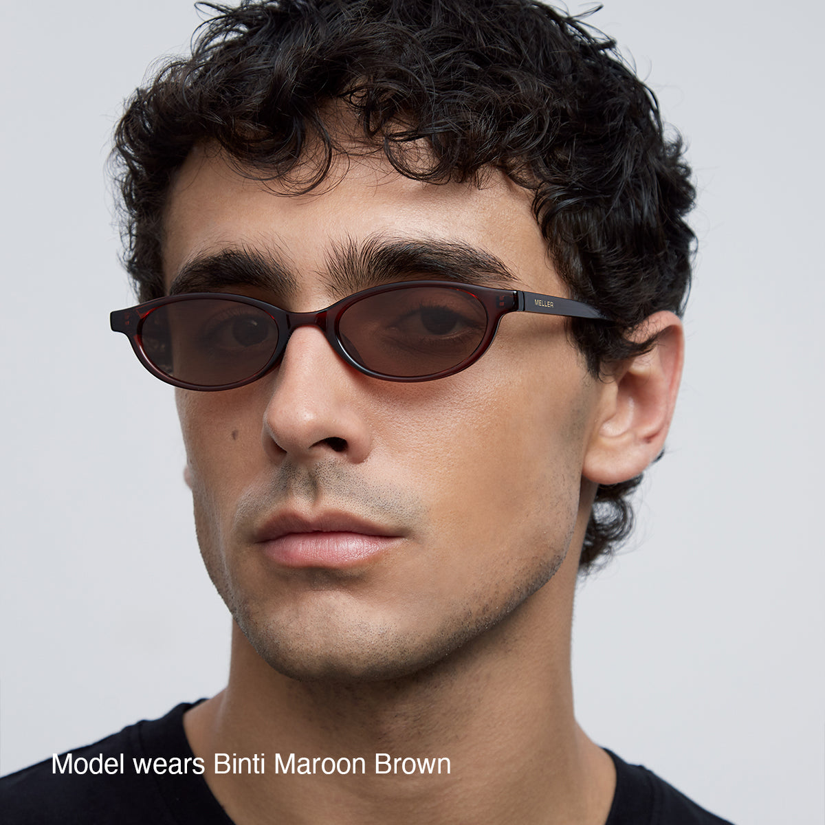 Meller Black Sunglasses with Brown Lenses Meller | Sisi Black Brown - Sunglasses main image 4