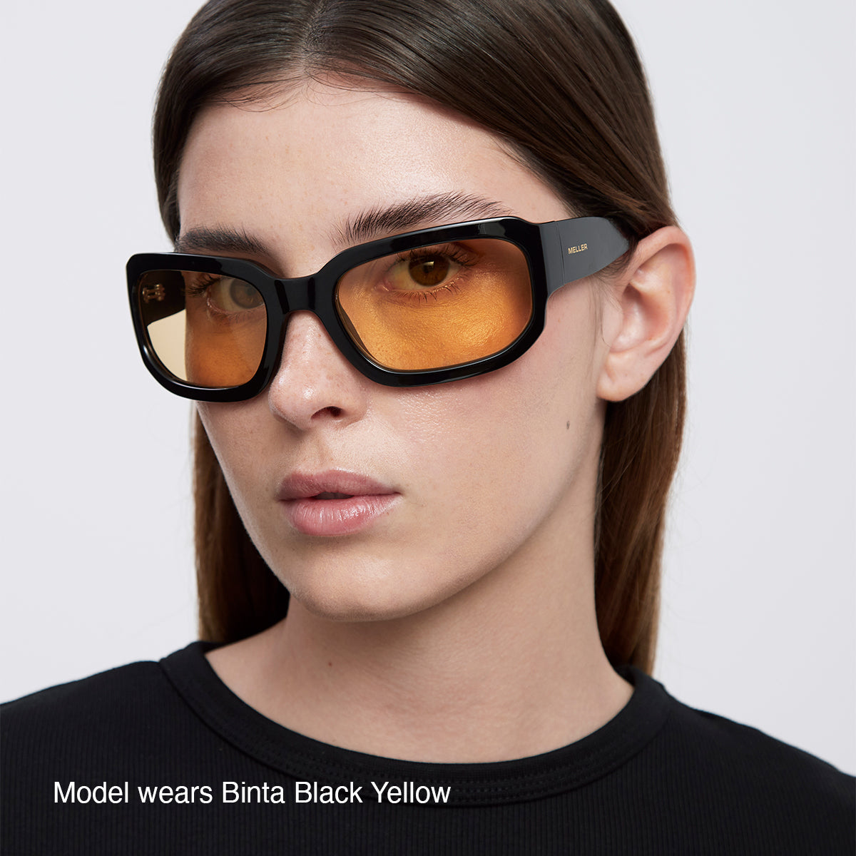MELLER ブラック サングラス スクエア MELLER ブラック サングラス スクエア