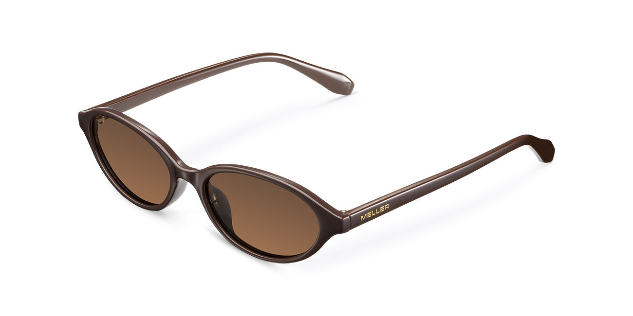 MELLER ブラウンオーバルサングラス IFU chocolate kakao Meller | Ifu Chocolate Kakao - Sunglasses