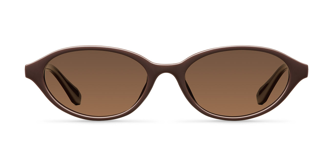 MELLER ブラウンオーバルサングラス IFU chocolate kakao Meller | Ifu Chocolate Kakao - Sunglasses