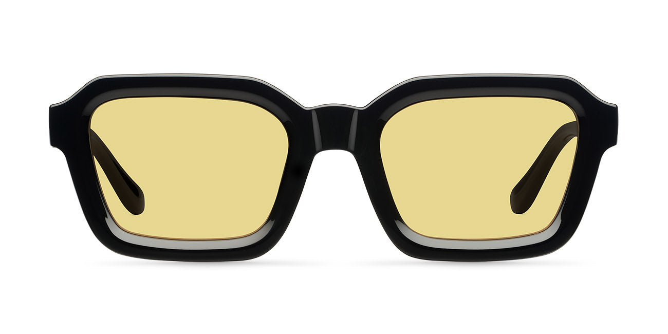 Black yellow sunglasses sale