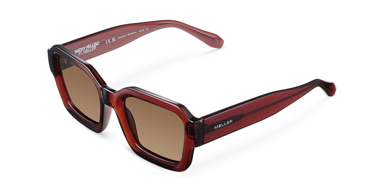 Meller Nayah Sunglasses - RED BROWN KAKAO Meller | Nayah Nathy Maroon Kakao - Sunglasses main image 4
