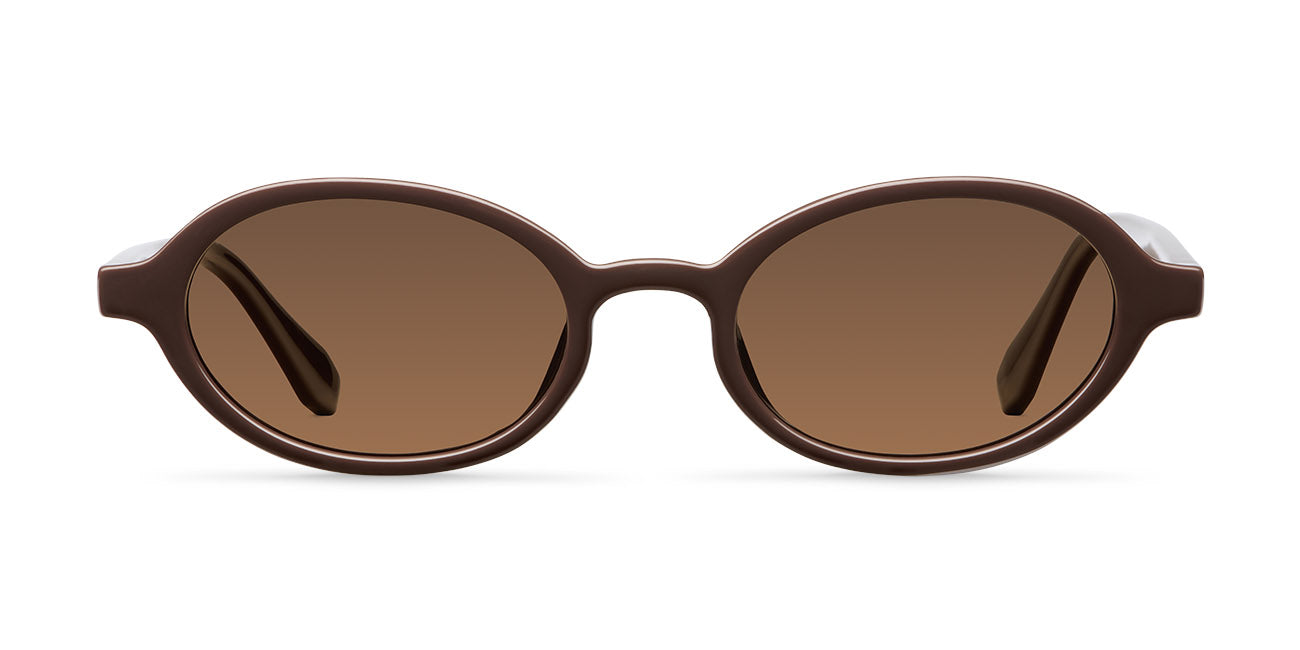 MELLER ブラウンオーバルサングラス IFU chocolate kakao Meller | Oba Chocolate Kakao - Sunglasses