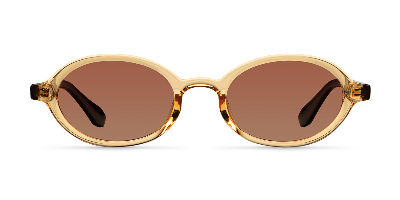 NIB Brown and Yellow Sunglasses Crap® Eyewear | The Heavy Tropix Sand Golden Brown Bio  main image 2