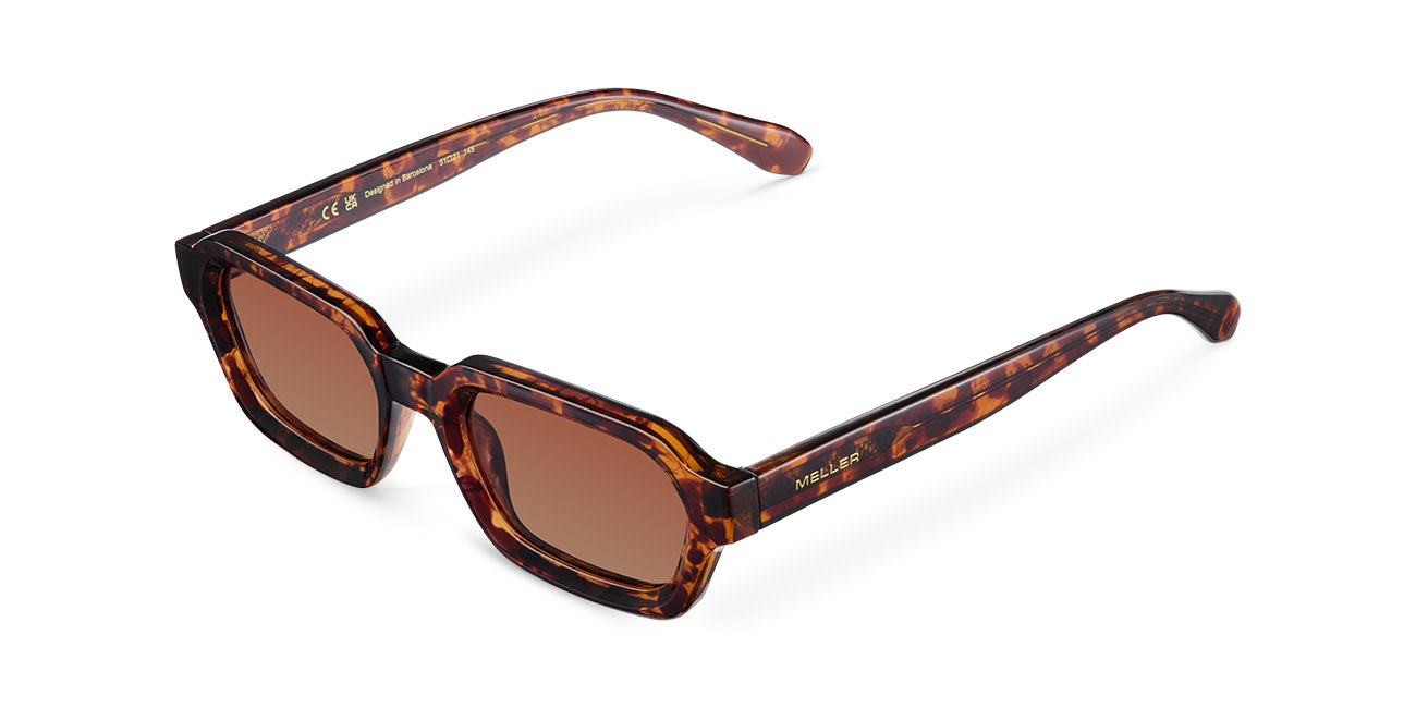 Meller TANA TIGRISCARBON サングラス べっ甲柄 スクエア Meller | Tana Tigris Brown - Sunglasses