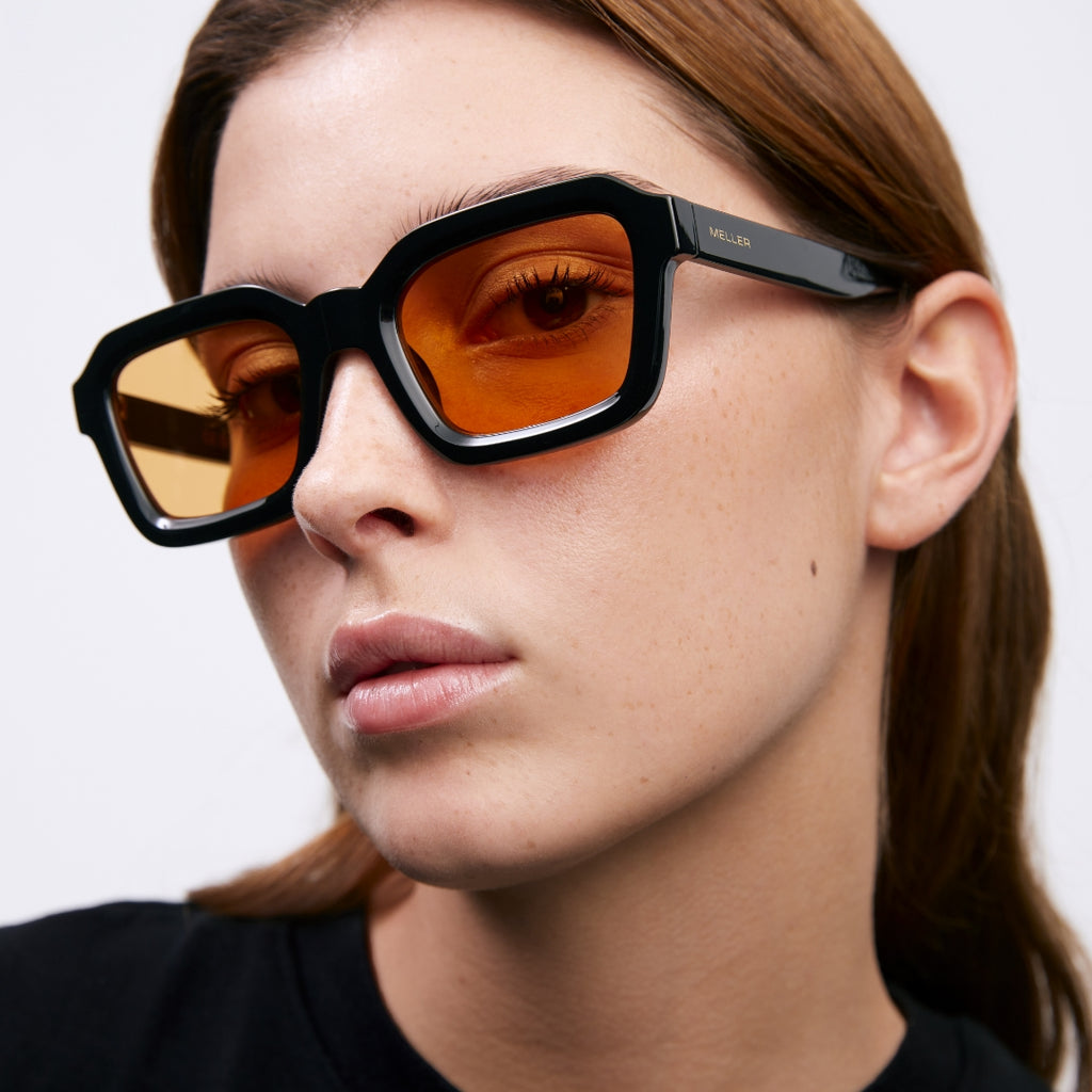 Chunky Retro Modern Rectangle Square Sunglasses 50mm - sunglass.la