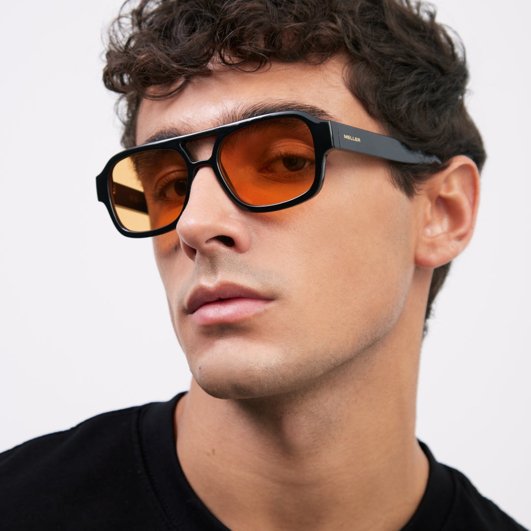 Lunette De Soleil Homme Haut De Gamme Meller Shipo Black Orange