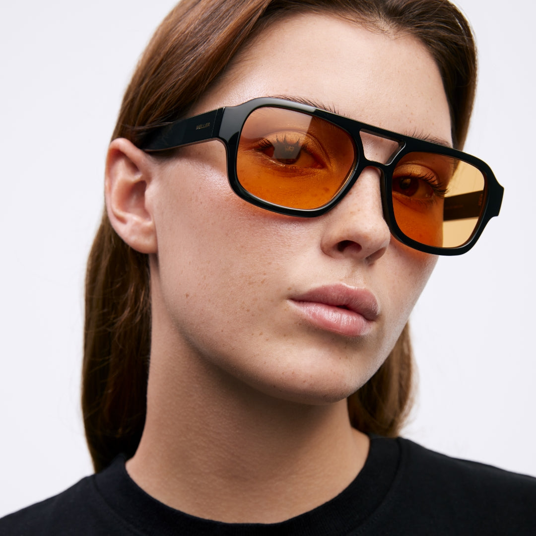 Lunettes verres orange best sale