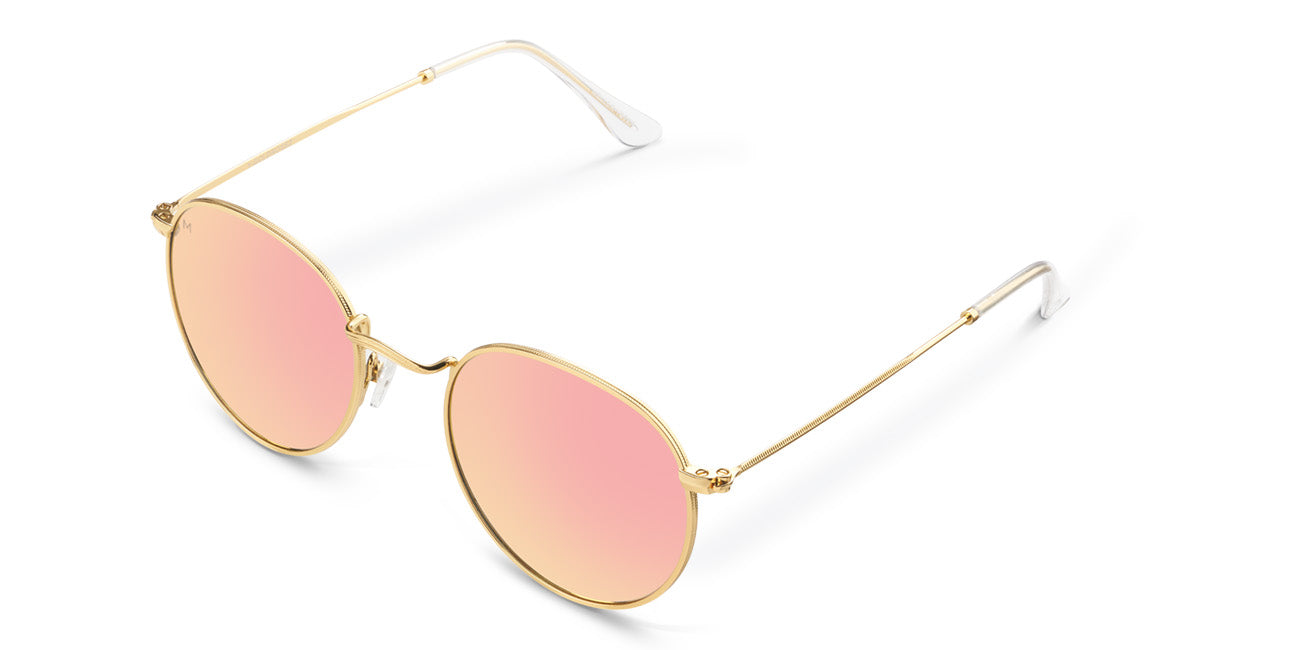 Meller Rose Yster - Gold Sunglasses |