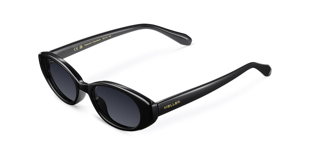 MELLER ブラック サングラス スクエア Meller | Zina All Black - Sunglasses