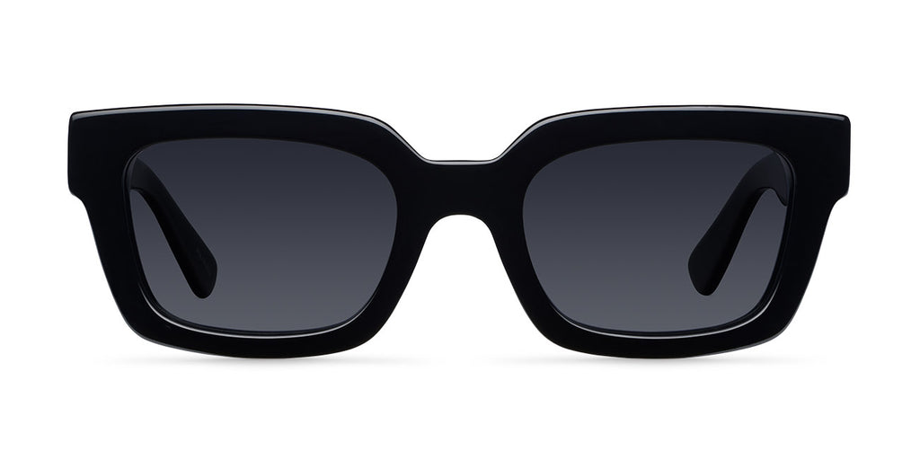 All black sale square sunglasses